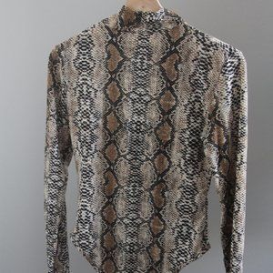 SHEIN snakeskin printed bodysuit